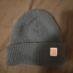 Topo Designs blue  Knit Beanie